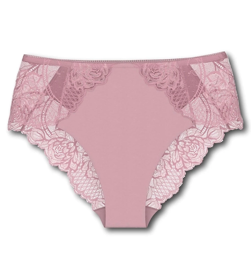 Majtki damskie Wild Peony Florale figi Maxi koronkowe