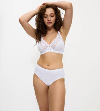 Majtki damskie Triumph Sense Of Cotton figi Midi bezszwowe