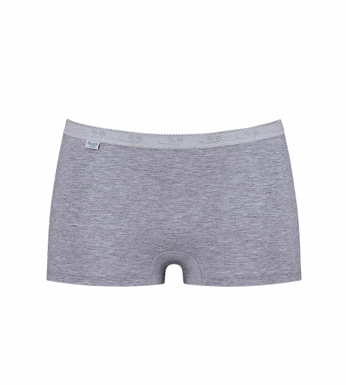 Majtki damskie sloggi szary melanż Basic+ Short figi bawełniane szorty