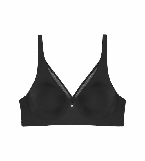 Biustonosz Triumph czarny True Shape Sensation miękki minimizer bez fiszbin
