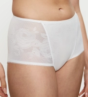 Majtki damskie Triumph Wild Rose Sensation Maxi figi koronkowe waniliowe