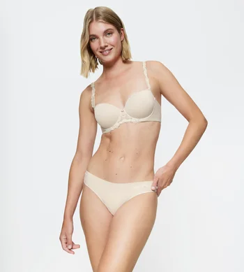 Biustonosz Triumph Wild Azalea Florale WHP usztywniany z fiszbinami, koronkowy balkonetka