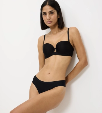 Biustonosz Triumph Pure Micro WDP usztywniany z fiszbinami z odpinanymi ramiączkami