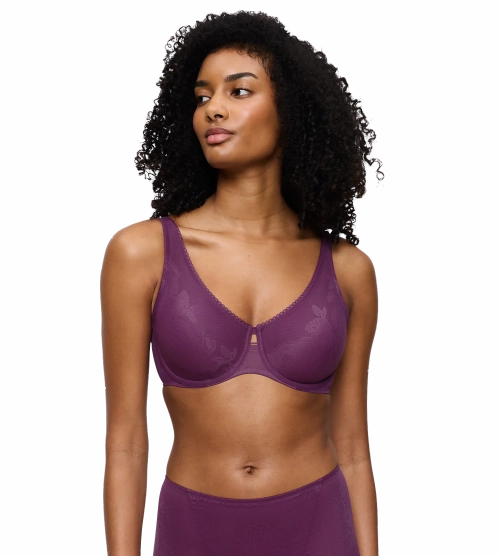 Biustonosz Triumph Wild Rose Sensation miękki minimizer z fiszbinami