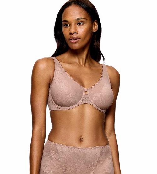 Biustonosz Triumph Wild Rose Sensation miękki minimizer z fiszbinami