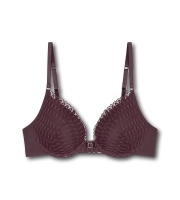 Biustonosz Triumph Aura Spotlight koronkowy push-up z fiszbinami 