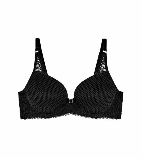 Biustonosz Triumph czarny Aura Spotlight WHP usztywniany z fiszbinami