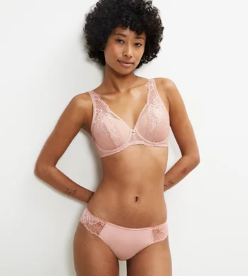 Biustonosz Triumph różowy Wild Peony Florale WP usztywniany z fiszbinami