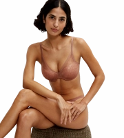 Biustonosz Triumph Signature Sheer WHP koronkowy usztywniany z fiszbinami