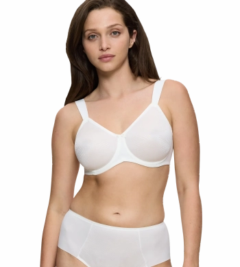 Biustonosz Triumph waniliowy Essential minimizer z fiszbinami