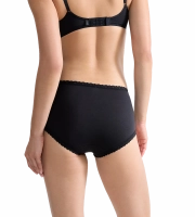 Majtki damskie sloggi czarne 24/7 Cotton Lace figi bawełniane Midi 