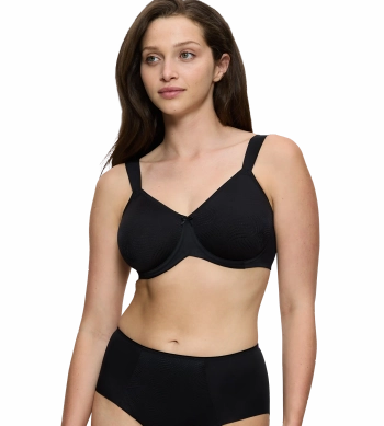 Biustonosz Triumph czarny Essential minimizer z fiszbinami