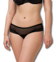 Majtki damskie Triumph Tempting Tulle Hipster figi koronkowe czarne