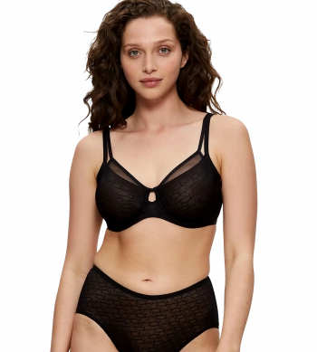 Biustonosz Triumph Signature Sheer W modelujący z fiszbinami koronkowy