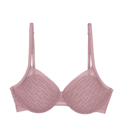 Biustonosz Triumph Signature Sheer WHP koronkowy usztywniany z fiszbinami