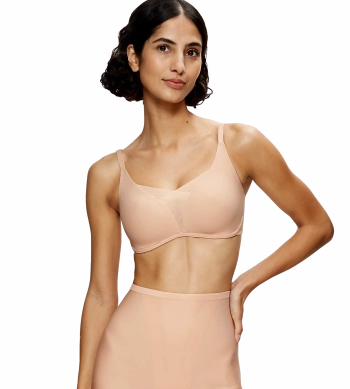 Biustonosz Triumph beżowy Shape Smart P usztywniany bez fiszbin