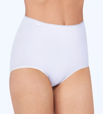 Majtki damskie sloggi białe 24/7 Cotton figi Maxi bawełniane