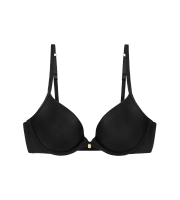 Biustonosz Triumph czarny Body Make-Up Essentials WHU push-up miękki z fiszbinami
