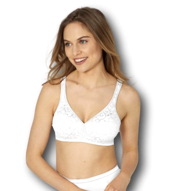 Biustonosz Triumph biały Elegant Cotton N miękki bez fiszbiny