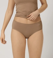 Majtki damskie sloggi brązowe GO Midi 2 szt figi bawełniane