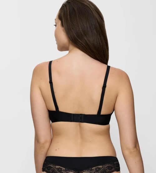 Biustonosz Triumph czarny Lovely Micro WHPM usztywniany z fiszbinami z ramiączkami różne warianty