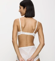 Biustonosz Triumph Wild Rose Sensation WP usztywniany z fiszbinami waniliowy