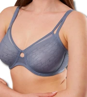 Biustonosz Triumph Signature Sheer W modelujący z fiszbinami koronkowy